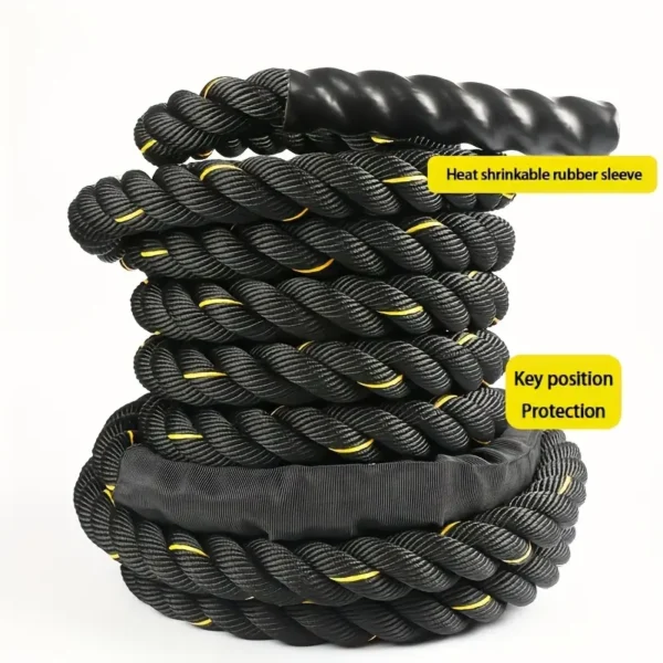 096f2eca-aa39-4661-8d9f-539634705b0a Adjustable Polyester Combat Rope Core Strength Training