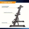 79884c375597d7ea1a53fd2602046809_1745452511688.webp 3 Tier Heavy Duty Adjustable Dumbbell Rack