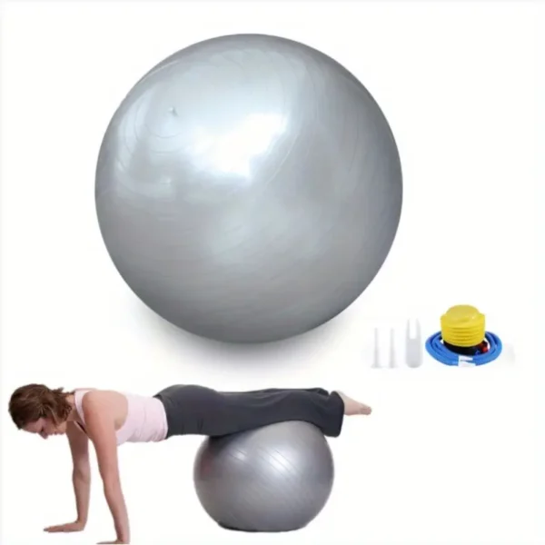 d2e3bdcdada84cc9b24d6cd0f4c6b75c-goods Gray Yoga Balance Ball with Air Pump